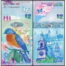 Bermuda P-57b.2 Fe 2 Dollars 2009 Híbrida 
