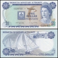 Bermuda P-28b.2 Fe 1 Dollar 1979 Rainha ♛