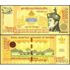 Bhutan Butão P-36a Fe 1.000 Ngultrum 2016 Jigme Wangchuck Comemorativa