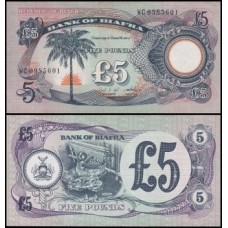 Biafra P-6a S/Fe 5 Pounds ND (1968-1969)