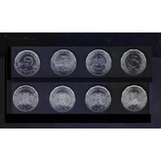 Bolívia Set C/4 Moedas de 2 Bolivianos 2017 Fc (332)