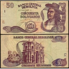 Bolívia P-240 Mbc 50 Bolivianos ND (2011) Série I