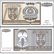 Bosnia-Herzegovina P-143a Fe 5 Million Dinara 1993