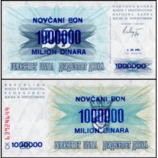Bosnia-Herzegovina P-35a.2 Fe 1.000.000 Dinara 1993