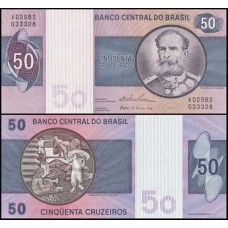 Brasil C-143 Fe 50 Cruzeiros 1974 Mal. Deodoro da Fonseca