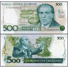 Brasil C-192 Fe 500 Cruzados 1988 Heitor Villa Lobos