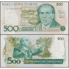 Brasil C-192 S/Fe 500 Cruzados 1988 Heitor Villa Lobos