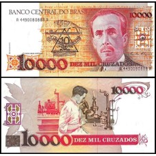 Brasil C-203 Fe 10 Cruzados Novos 1990 Carlos Chagas
