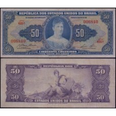 Brasil C-027 Sob 50 Cruzeiros 1956 Princesa Isabel