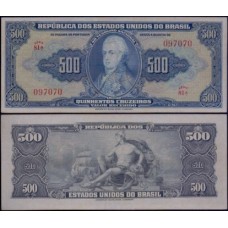 Brasil C-044 Sob 500 Cruzeiros 1943 D. João VI