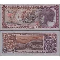 Brasil C-112 Série 098 Fe 5 Cruzeiros 1962 Índio