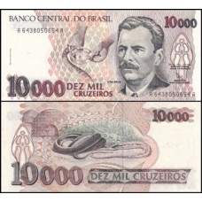 Brasil C-224 Fe 10.000 Cruzeiros 1992 Vital Brazil