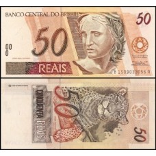 Brasil C-317 Fe 50 Reais 1999 Efígie da República