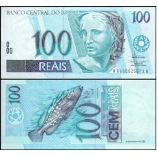 Brasil C-325 Fe 100 Reais 1994 Efígie da República