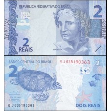 Brasil C-339 Fe 2 Reais 2019 GJ Efígie da República
