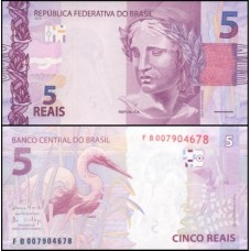 Brasil C-343 Fe 5 Reais 2018 FB Efígie da República