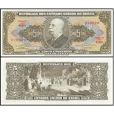 Brasil C-074 Fe 5 Cruzeiros 1964 Barão do Rio Branco