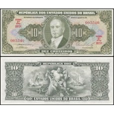 Brasil C-077 Fe 10 Cruzeiros 1954 Getúlio Vargas