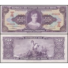 Brasil C-090 Fe 50 Cruzeiros 1954 Princesa Isabel