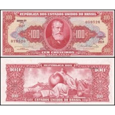 Brasil C-096 S/Fe 100 Cruzeiros 1963 D. Pedro II, "o Magnânimo"