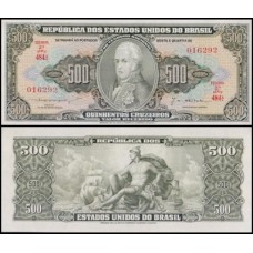 Brasil C-101 Fe 500 Cruzeiros 1955 D. João VI