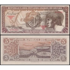 Brasil C-111 Série 031 Fe 5 Cruzeiros 1961 Índio