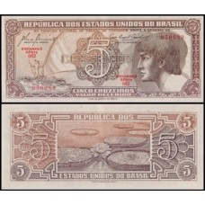 Brasil C-111 Série 062 Fe 5 Cruzeiros 1961 Índio