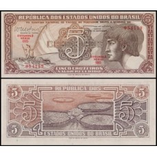 Brasil C-112 Série 095 Fe 5 Cruzeiros 1962 Índio