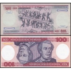 Brasil C-157a S/Fe 100 Cruzeiros 1984 Duque de Caxias Reposição *0005