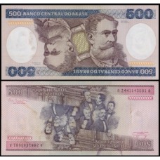 Brasil C-160 S/Fe 500 Cruzeiros 1981 Mal. Deodoro da Fonseca - Com manchas