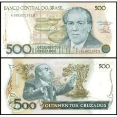 Brasil C-189 S/Fe 500 Cruzados 1986 Heitor Villa Lobos