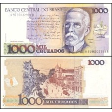 Brasil C-194 Fe 1.000 Cruzados 1988 Machado de Assis
