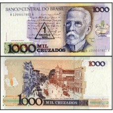 Brasil C-198 Fe 1 Cruzado Novo 1989 Machado de Assis