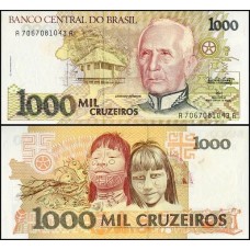 Brasil C-218 Fe 1.000 Cruzeiros 1991 Cândido Rondon