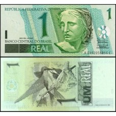 Brasil C-254 Fe 1 Real 2003 Efígie da República