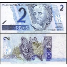 Brasil C-255 Fe 2 Reais 2001 Efígie da República