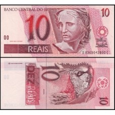Brasil C-297 Fe 10 Reais 2006 Efígie da República
