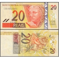 Brasil C-308 Fe 20 Reais 2010 Efígie da República