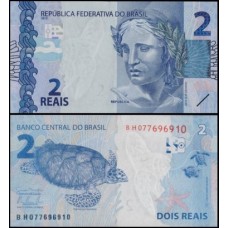 Brasil C-333 Fe 2 Reais 2013 BH Efígie da República