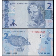 Brasil C-338 Fe 2 Reais 2018 FG Efígie da República 