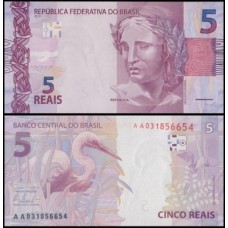 Brasil C-340 Fe 5 Reais 2013 AA Efígie da República