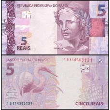 Brasil C-344 Fe 5 Reais 2018 FG Efígie da República