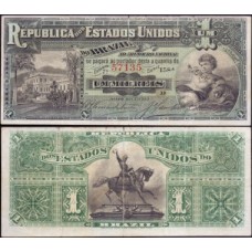 Brasil R-074b Mbc 1.000 Réis 1892