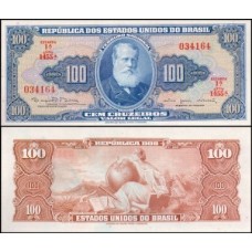 Brasil C-036 S/Fe 100 Cruzeiros 1964 D. Pedro II, "o Magnânimo"