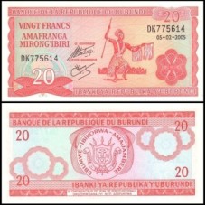 Burundi P-27d.4 Fe 20 Francs 2005