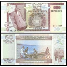 Burundi P-36g Fe 50 Francs 2007 Burundi P-36g Fe 50 Francs 2007