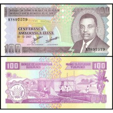 Burundi P-37f Fe 100 Francs 2007 Burundi P-37f Fe 100 Francs 2007