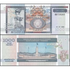 Burundi P-39c Fe 1.000 Francs 2000 Burundi P-39c Fe 1.000 Francs 2000