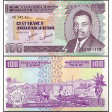 Burundi P-44a Fe 100 Francs 2010 Burundi P-44a Fe 100 Francs 2010