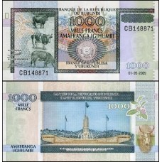 Burundi P-46 Fe 1.000 Francs 2009 Burundi P-46 Fe 1.000 Francs 2009